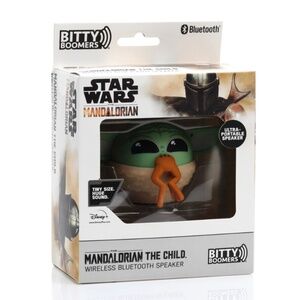 Mandalorian Grogu With A Snack -  Bluetooth Speaker - Bitty Boomer